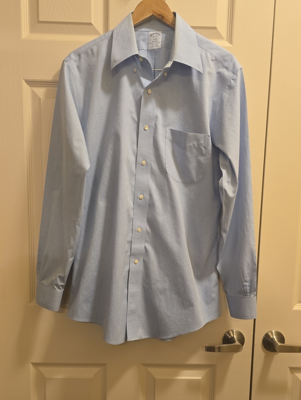 Brooks Brothers Light Blue Men's Dress Shirt - Button Front